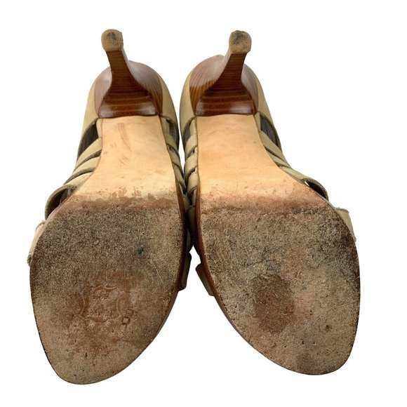 Stuart Weitzman Suede Platform Bootie Strappy Sandals Size 7.5 - Picture 12 of 12